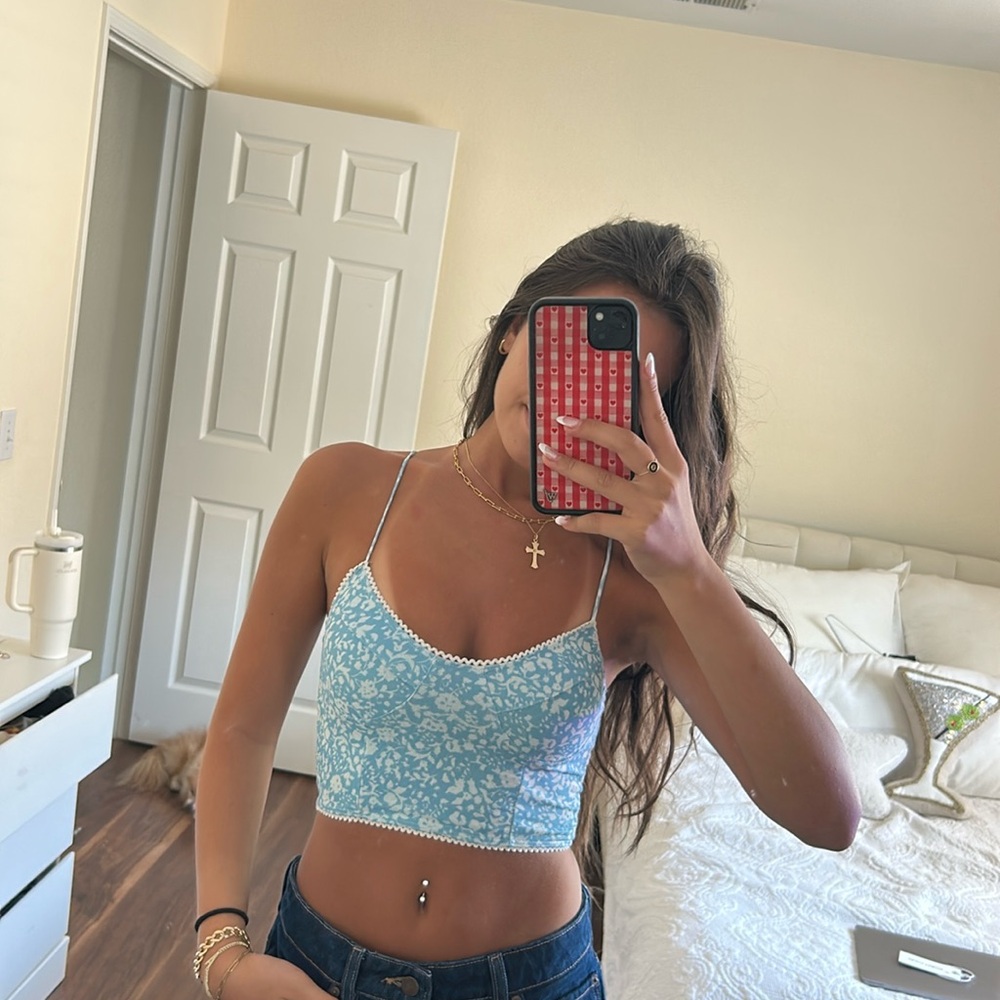 Princess Polly Debbie Top Blue